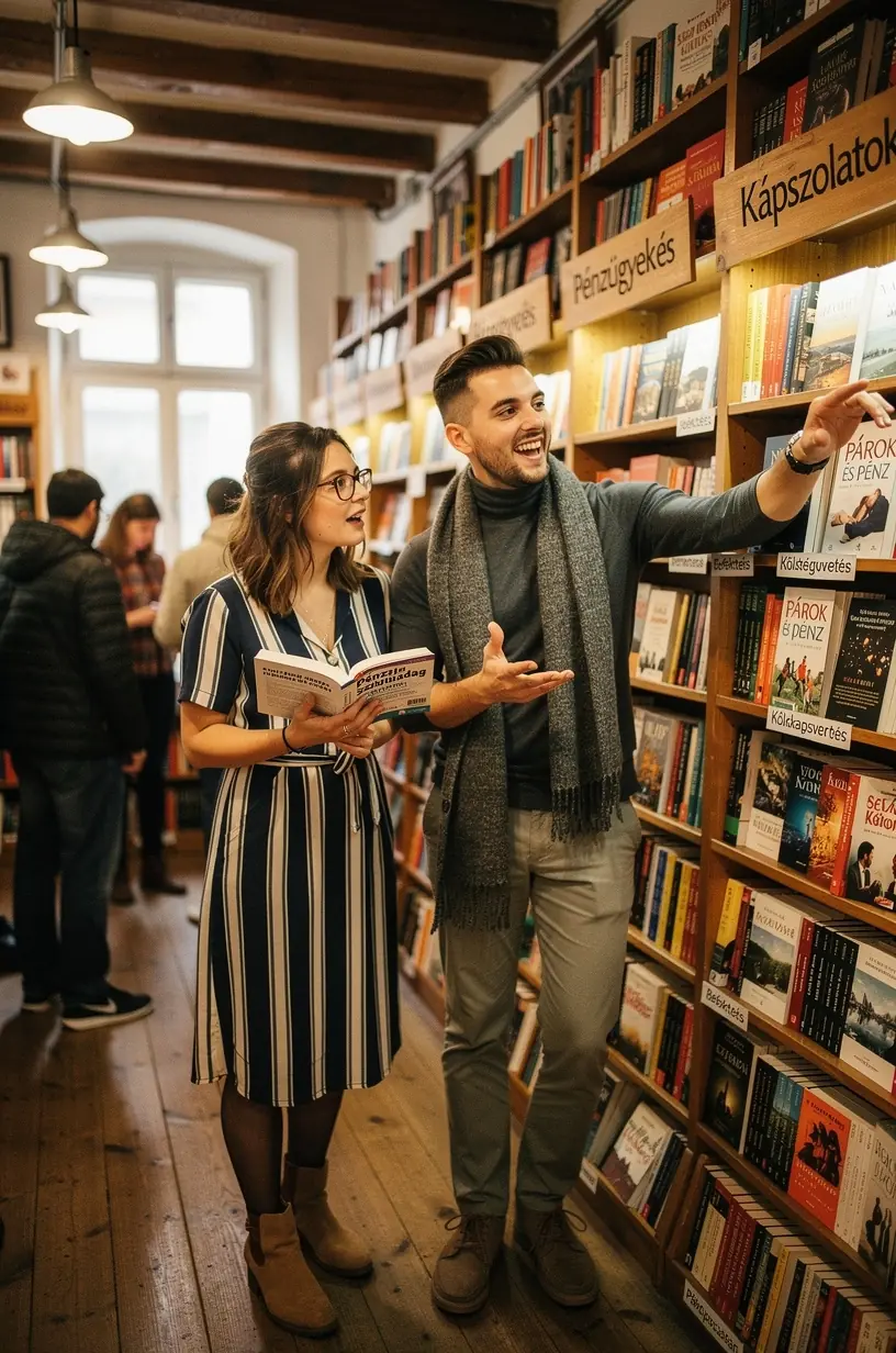 Fiatal pár közösen tervezik a családi költségvetést egy laptop előtt ülve.